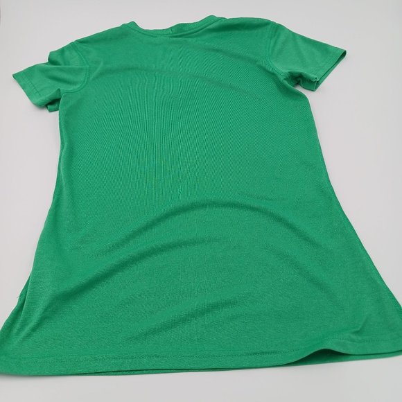 NIKE DRI FIT WOMENS XS GREEN TRAINING T SHIRT - Picture 3 of 11